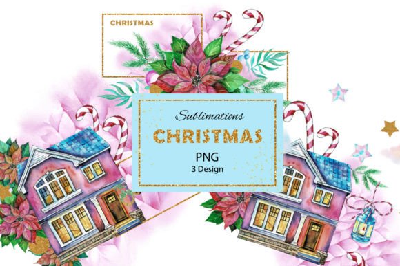Download Watercolor Christmas Sublimations, PNG - Premium Resources