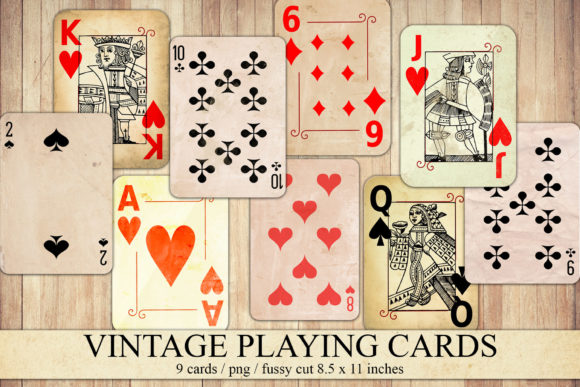 Download Printable Antique Style Playing Cards - Printable Collection
