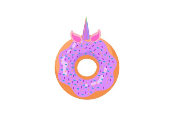 Download Unicorn Donut Blueberry Sweet Design - Sweet design Collection