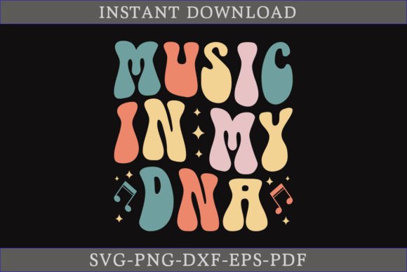 Download Music in My DNA Retro Music SVG Shirt - Retro music Collection